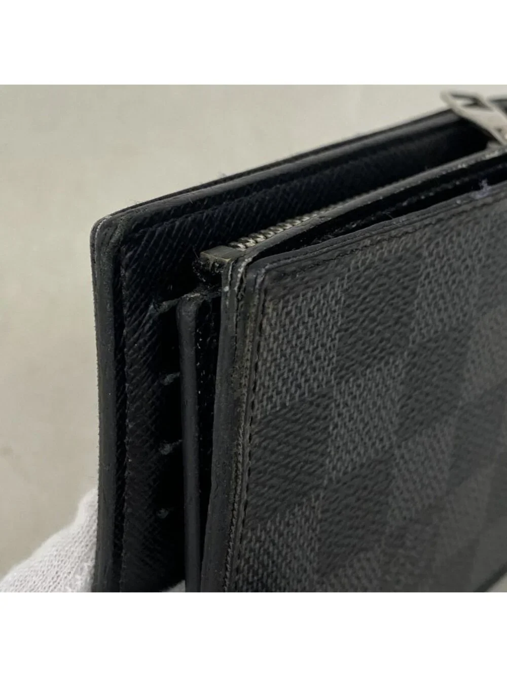 Louis Vuitton Wallet Damier Graphite Portefeuille Amerigo NM Black